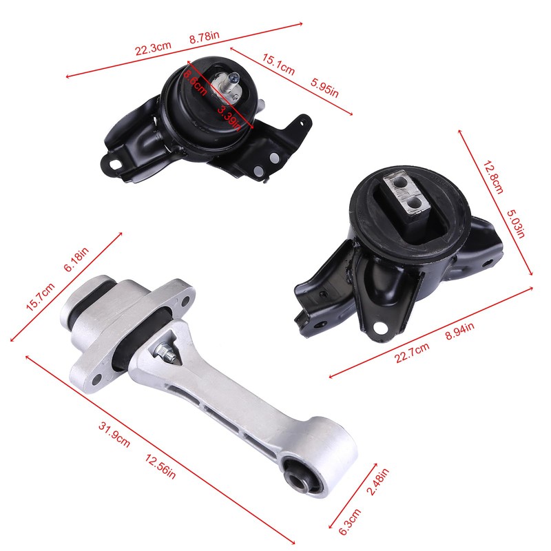 Hiolpen Engine Motor & Trans Mount Set Fit for 2011-2015