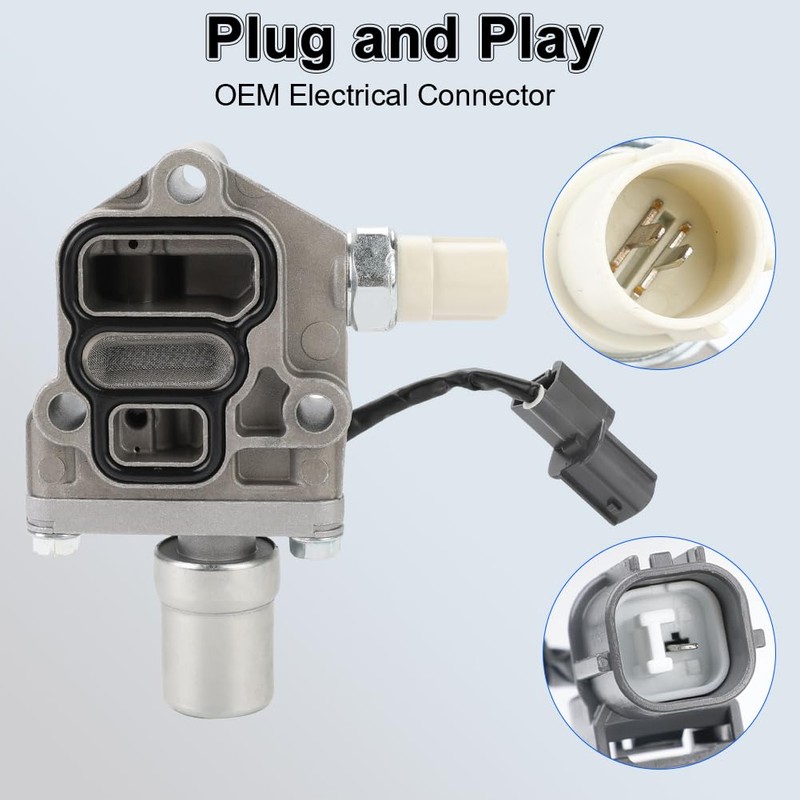WMPHE VTEC Solenoid Spool Valve with Gasket Compatible with Honda