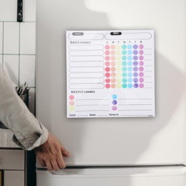 Operitacx 1 Sheet of Magnetic Message Board Fridge Dry Erase Board Kitchen Reminder Schedule Whiteboard List Writing Planning Board Stickers for Refrigerator Grocery Home Planner Schedule