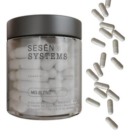 SESEN Blend - Cápsulas de Magnesio 30 cápsulas 450 mg - Citrato y Estearato de Magnesio, Megnesium Citrate, Suplemento Alimenticio