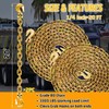 SENKEYFE 1/4" Tow Chain|G80 Log Chain with G70 Clevis Grab