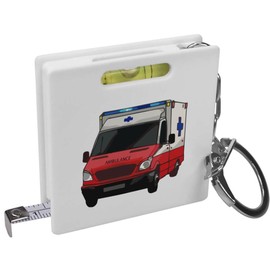 Azeeda 'Ambulance' Keyring Tape Measure/Spirit Level Tool (KM00038526)