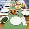Rinpon Waterproof Wipeable Table Runner, Thick Farmhouse Table Runner, Dresser