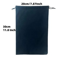 LYSXP Black Velvet Bags With Drawstring 25pcs Jewelry Pouches Candy Bags Christmas Wedding Favors