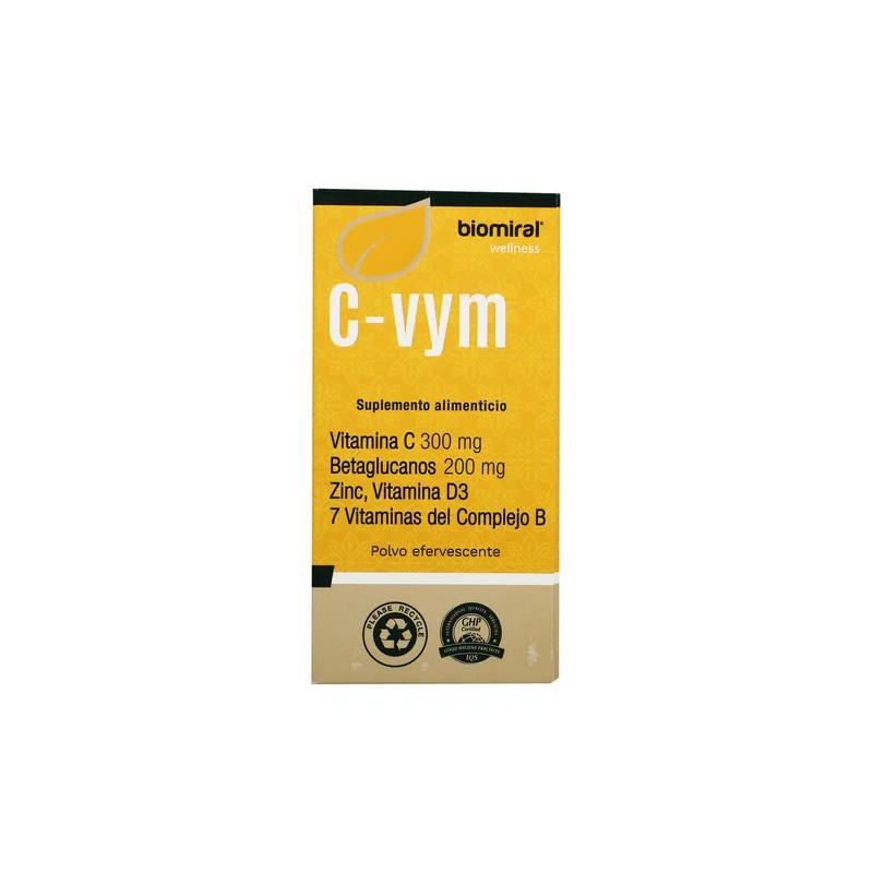 C-vym Polvo Efervescente C/10 Sobres (vitamina C) Sabor Naranja