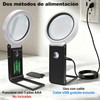 Lupa LED 5X‑25X plegable con soporte – modelo 7058B
