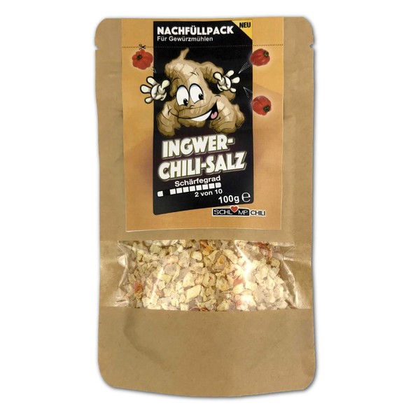 Schlump-Chili ICHISAGinger Chili Salt Refill Pack Spice Mix with Sea