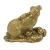 Bunny Statue Sturdy Brass Retro Look Fine Details Stable Durable