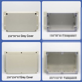 Junction Box Waterproof IP65 ABS Electrical Project Box Size 27 Enclosure Instrument for Electronic Projects Power Supply White