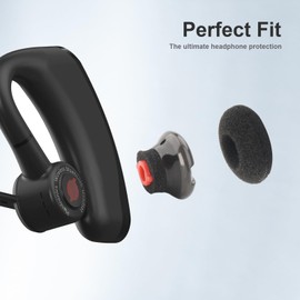 Voyager 5200 Ear Tips Replacement Ear Buds Kits S/M/L 3 Size Comfort Silicone Earbuds Eartips with in-Ear Foam Compatible with Plantronics Voyager 5200 5220 5210 Series Headset (3PCS, S/M/L)