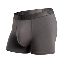 BN3TH Men's Classic Trunk Underwear with 3-D Pouch - Breathable, Anti-Chafing Athletic Design,Gargoyle-Large