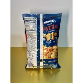 Chex mix  New Limited Family Size Chex Mix Remix Cheesy Pizza Crust Sauce Puff Bag 11oz