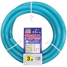 TOYOX NEO-1503BL Neo Hose L 9.8 ft (3 m), Inner Diameter 0.6 inches (15 mm), Pressure Resistant, Clear, Smooth and Easy to Handle, Made in Japan
