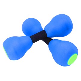Mancuernas Acuáticas para Mujeres, Pesas de Fitness de Agua Pesas de Agua de Secado Rápido Pesas de Ejercicio de Agua para la Construcción de Músculos Flotantes para Fitness Azul