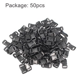 Red Snail 50PCS Plastic Buckles - Side Release Buckle, Sewing Clips for Helmet Buckle