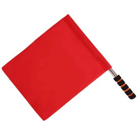 Milisten Hand Sign Flag Referee Flags Signal Flags for Competition Game Referee Flag Fan Cheer Flags Commanding Flags Traffic Flags Portable Flag Fabric Red