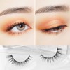 Musegetes False Eyelashes 3D Mink Lashes Ultra Lightweight Soft Handmade