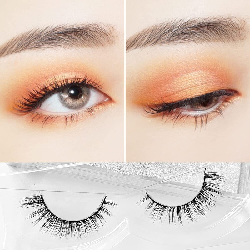 Musegetes False Eyelashes 3D Mink Lashes Ultra Lightweight Soft Handmade