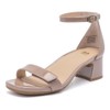 ABEO Avenue Strap Metatarsal Sandal Tan Patent 8 Medium
