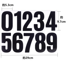 Number Stickers Large Alphabet Stickers Numbers Stickers Number Stickers Letters Stickers Waterproof White Black Black White Set of 3 (4" White Numbers)