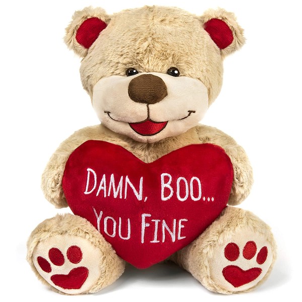 Valentines Bear - 8 Inches Tall - Funny for Girlfriend, Boyfriend, Husband or Wife