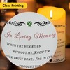 Electronic Flameless Candle - Realistic Wax Memorial Candle with Remote