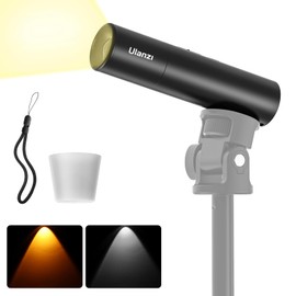 Ulanzi LM07 Photography Light, LED Video Light, Flashlight Type, 2000K-5500K-8000K, 3-Stage Dimming, Ultra Brightness, Dual Color Temperature, Auxiliary Light, 1/4 Inch Screw Hole, Waterproof,