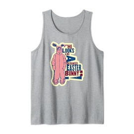 A Christmas Story Deranged Easter Bunny Christmas Tank Top, gray