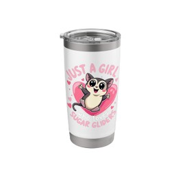 Just a Girl Who Loves Sugar Gliders Cute Sugar Glider Lover Stainless Steel Insulated Tumbler
