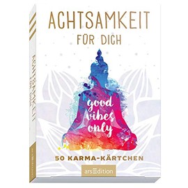 Achtsamkeit für dich: 50 Karma-Kärtchen | Schön gestaltete Achtsamkeitskarten in Geschenkbox zur Stressbewältigung im Alltag (Achtsamkeitskärtchen)