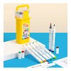 Plumones Doble Punta Cincelredonda Deli 24pz Rotulador