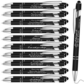 20 Pcs Christian Engraved Gift Pens Funny Pen Bible Verse Pen Motivational Scripture Ballpoint Pen Office Quotes Pen Vibrant Inspirational Pen Positive Message Pen for Colleague Coworker, Black Ink