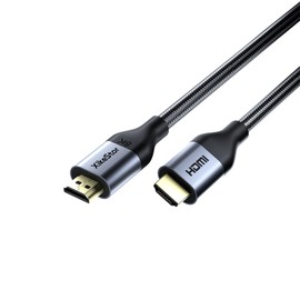 XikeStor HDMI 2.1 Cable, 8K 60Hz, 4K 240Hz, Ultra High Speed Certified, Ultra High Speed 48Gbps, Black, Heavy Duty Cotton Mesh (1.5M)