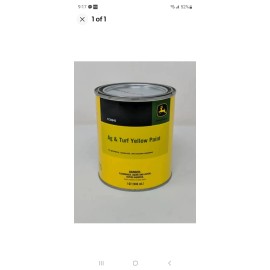 JOHN DEERE YELLOW AG & TURF IMPLEMENT QUART OIL BASED PAINT SAFETY #TY25648