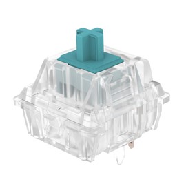 DUROCK T1 Tactile Keyboard Switches, 5 Pins Tactile Switches 67g Gold Plated Spring Heavy Tactile Key Switches Pre-Lubed (DUROCK Clear T1, 90pcs)