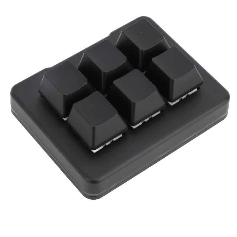 6 Key Gaming Keyboard Wired USB 2.4G Bluetooth Macro Programming