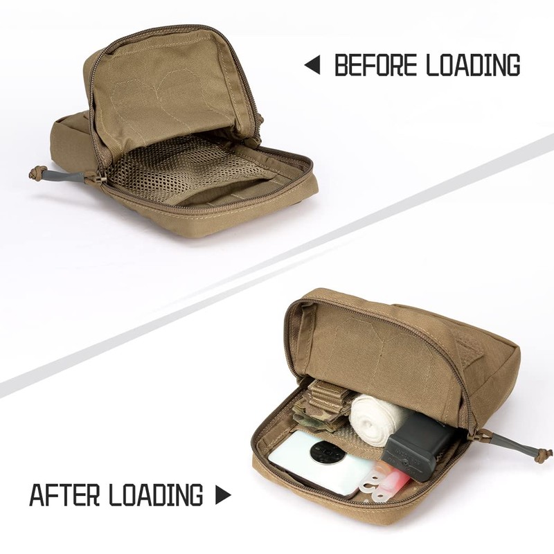 IDOGEAR Tactical MOLLE Pouch Multi-Purpose Compact EDC Small Utility Pouch