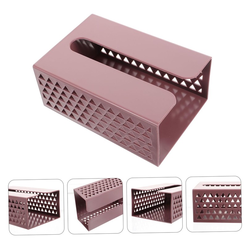Alipis Compact Wall-Mounted Paper Holder Tissue Box Napkin Container Hides