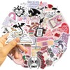 50 Pcs Bookish Smutty Stickers Set Fun, Sassy Quotes and