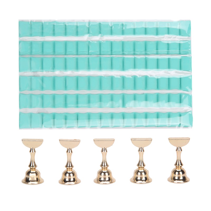 Nail Art Display Stand Set Magnetic Crystal Holder Practice Showing