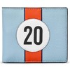 Yoshi Race Car Livery #20 Men's Leather Wallet, Genuine Blue