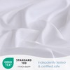 JSD White Queen Sheet Set with Side Pocket Corner Straps,