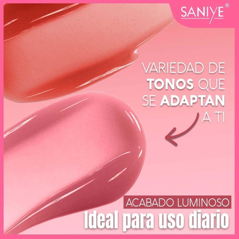 SANIYE Tinta para Labios Oil Tint, Larga Duración, Hidratante, No