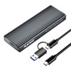 M.2 NVMe SATA SSD Enclosure, USB 3.1 GEN2 10Gbps with