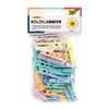 folia 2289 Wooden Pegs, Pastel Pack of 48, in 3