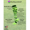 MadSportsStuff Crazy Tie Dye Socks Over the Calf (Neon Green/Black/White