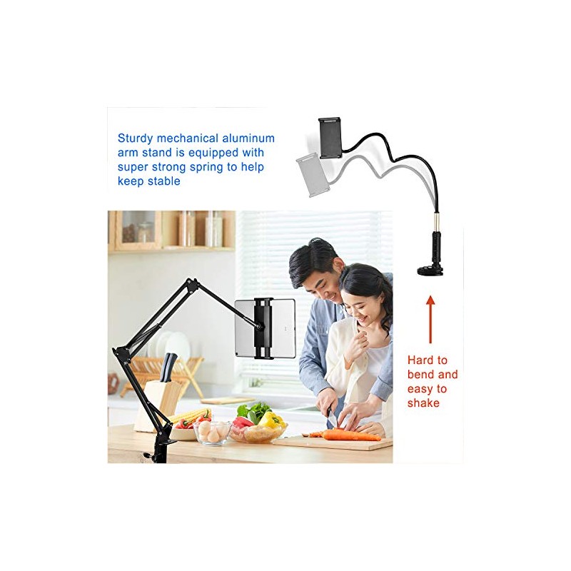 Soporte para tablet ajustable, soporte plegable para cama, soporte universal