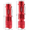 ROUP 2 Pack Mini Red Light Flashlight, Zoomable Red LED