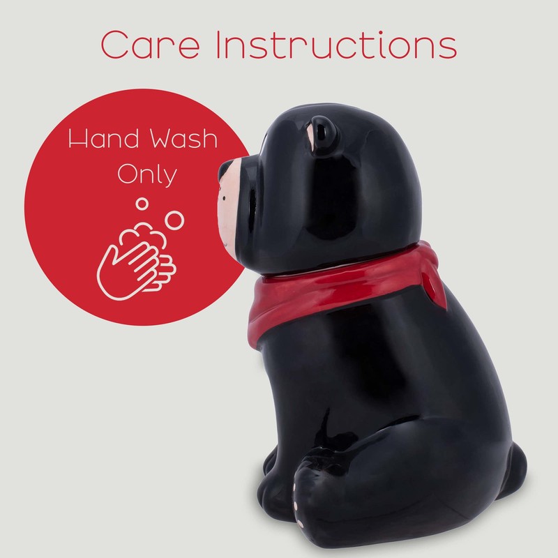 100 North Black Bear Handkerchief 10 x 7.9 Dolomite Ceramic