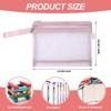 5PCS Mesh Toy Storage Bags A5 - Double-Layer Zipper Pouches